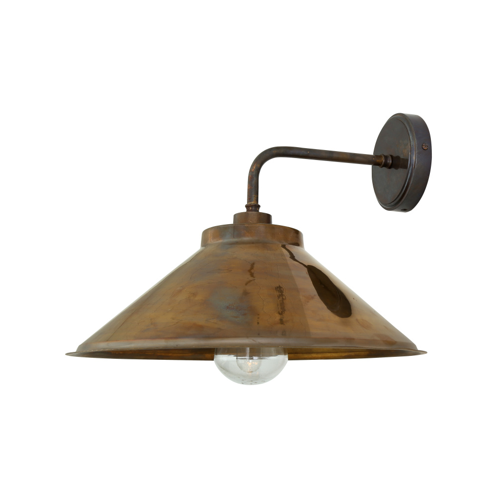 Nerissa Wall Light | Antique Brass | Clear Glass